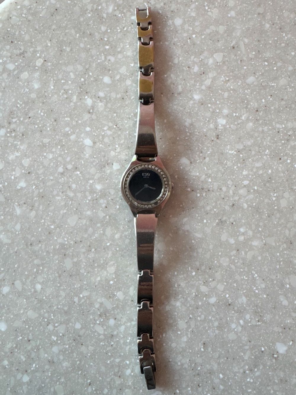 Esq By Movado Silver Diamond Jeweled Ladies Quartz Watch Esq By Movado Silver Diamond Jeweled Ladies Quartz Watch